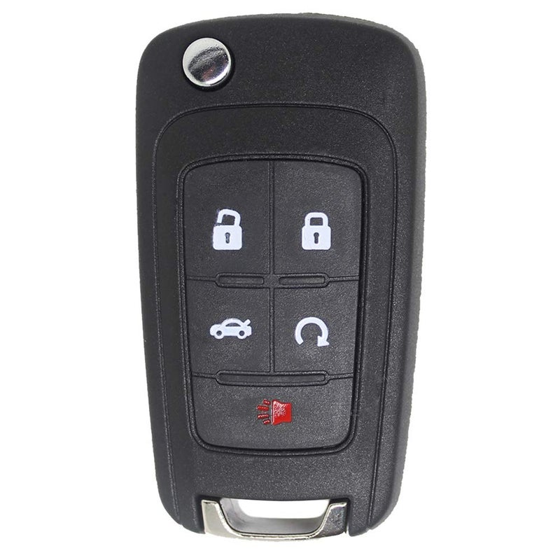 Keyless2Go Replacement for New Keyless Remote 5 Button Flip Car Key Fob Select Impala Malibu Cruze Equinox and Other Vehicles That Use FCC OHT01060512 - Image 1